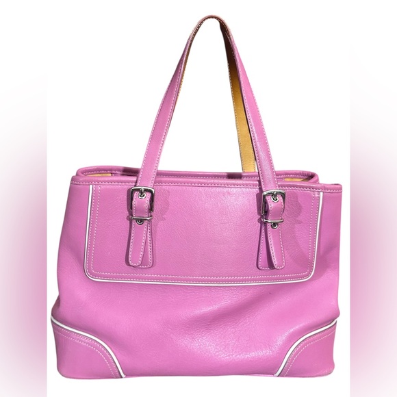 Coach Vintage Pink Hampton Satchel Tote with COA - Picture 11 of 16